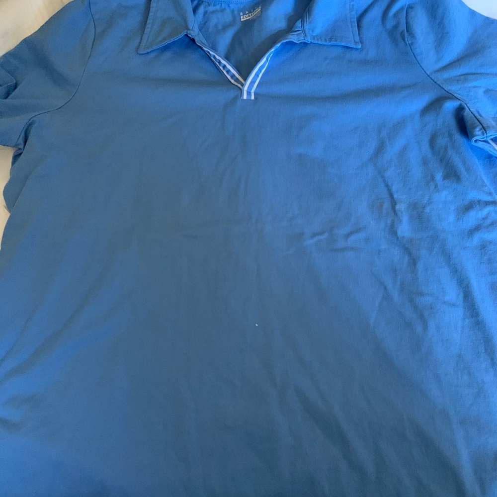 New women’s blue basic edition T-shirt size xl